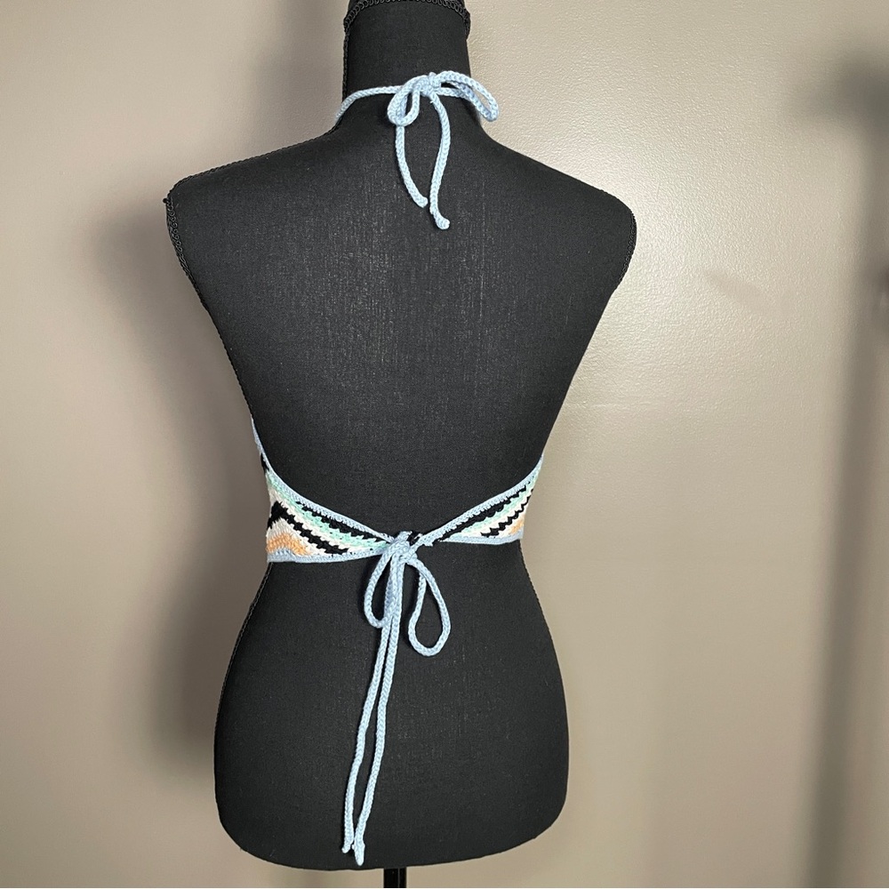 VICTOR GLEMAUD Crochet Halter Top - Picture 2 of 7